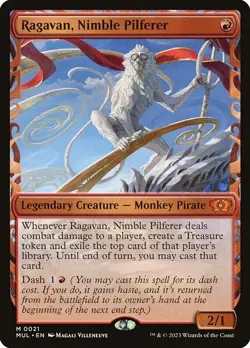 MTG Ragavan Nimble Pilferer English Red Card Rare Used - Image 1