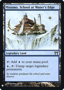 MTG Minamo School at Waters Edge Foil English Land Card Collectible Used - Image 1
