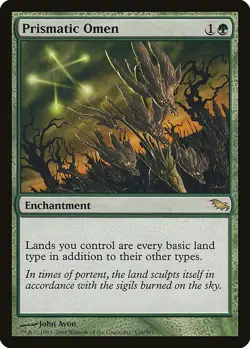 MTG Prismatic Omen FOIL English Shadowmoor SHM Green Card - Image 1