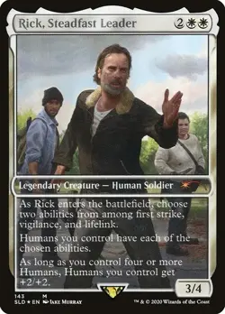 MTG White Rick Steadfast Leader Secret Lair SLD FOIL English Card - Image 1