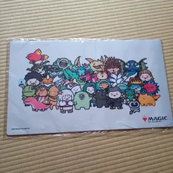 MTG Chibi Character Playmat Soft Fabric Table Protector Used - Image 1
