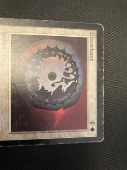 LEB Beta Disenchant English Plaid MTG Old School Heavy Damage Used - Image 2