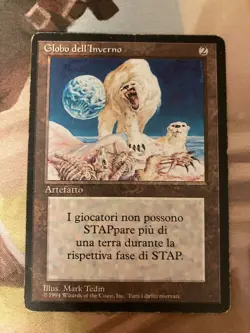 MTG 3ED FBB Winter Jewel Winter Orb Black Frame Old School Used - Image 1