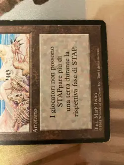 MTG 3ED FBB Winter Jewel Winter Orb Black Frame Old School Used - Image 3