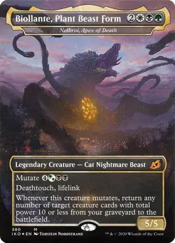 MTG Biollante Plant Beast Form Showcase FOIL English Gold Ikoria - Image 1