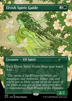 MTG Elvish Spirit Guide Secret Lair SLD English Green Used - Image 1