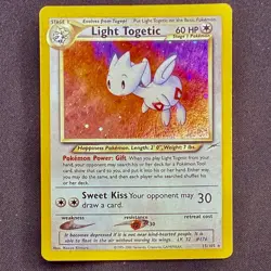 Pokemon TCG Neo Destiny Holo rare Light Togetic 15/105 - Image 1