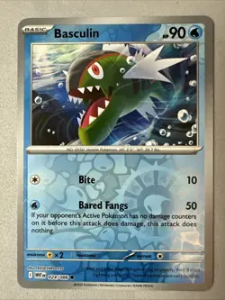 Pokemon TCG * SV White Flare * 024/086 Basculin Common * REVERSE HOLO * FRESH PK - Image 1
