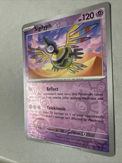 Pokemon TCG * SV White Flare * 038/086 Sigilyph U * REVERSE HOLO * FRESH PK - Image 2