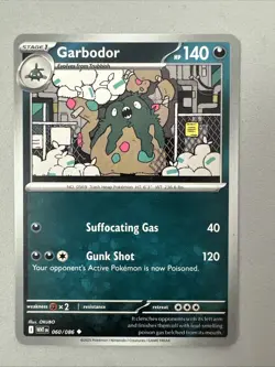 Pokemon TCG * SV White Flare 060/086 Garbodor Uncommon * FRESH PK - Image 1