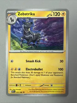 Pokemon TCG * SV White Flare 032/086 Zebstrika Uncommon * FRESH PK - Image 1