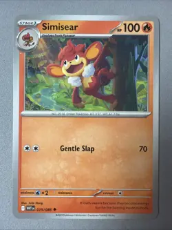 Pokemon TCG * SV White Flare * 015/086 Simisear Uncommon * FRESH PK - Image 1