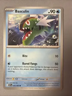 Pokemon TCG * SV White Flare * 024/086 Basculin Common * FRESH PK - Image 1
