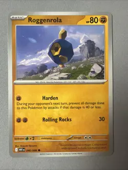 Pokemon TCG * SV White Flare * 046/086 Roggenrola Common * FRESH PK - Image 1