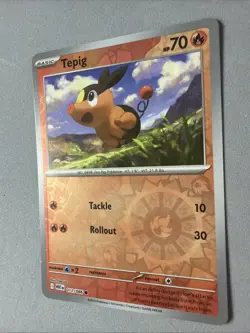 Pokemon TCG * SV White Flare * 011/086 Tepig C * REVERSE HOLO * FRESH PK - Image 2