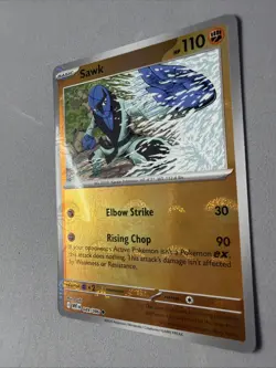 Pokemon TCG * SV White Flare * POKEBALL 049/086 Sawk U * REVERSE HOLO * FRESH PK - Image 2