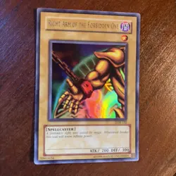 Yugioh 1996 LOB-122 Right Arm Of The Forbidden One ULTRA RARE L👀k 🔥 - Image 2