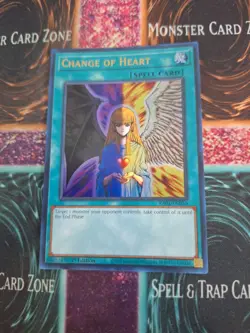 Yugioh Change of Heart RA01-EN050 Ultra Rare 1st Edition Near Mint - Image 1