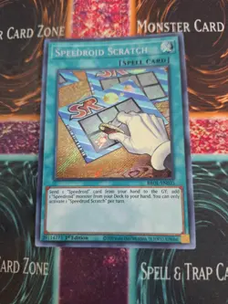 Yugioh Speedroid Scratch BROL-EN035 Secret Rare 1st Edition Near Mint - Image 1
