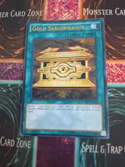 Yugioh Gold Sarcophagus YGLD-ENC26 Ultra Rare Unlimited Near Mint - Image 1