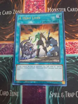Yugioh A Hero Lives MAMA-EN081 Ultra Rare 1st Edition Near Mint - Image 1