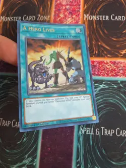 Yugioh A Hero Lives MAMA-EN081 Ultra Rare 1st Edition Near Mint - Image 2