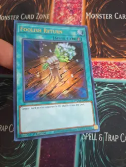 Yugioh Foolish Return MAMA-EN084 Ultra Rare 1st Edition Near Mint - Image 2
