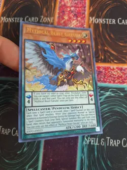 Yugioh Mythical Beast Garuda EXFO-EN023 Ultra Rare Unlimited Near Mint - Image 2