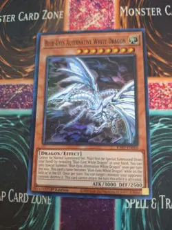 Yugioh Blue-Eyes Alternative White Dragon RA02-EN010 Super Rare 1st Edition NM - Image 1