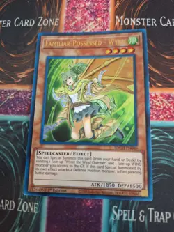 Yugioh Familiar-Possessed - Wynn (Alternate Art) SDCH-EN040 Ultra 1st Edition NM - Image 1