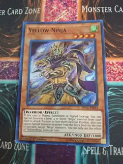 Yugioh Yellow Ninja SHVA-EN012 Super Rare 1st Edition Near Mint - Image 1