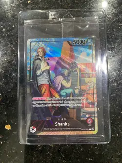 Sealed One Piece TCG Shanks OP09-001 PSA Magazine Promo Foil Card - Image 1