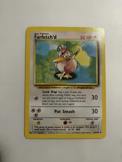Farfetch'd 27/102 Pokemon Card Base Set Uncommon 50 HP lightly Played F1 - Image 1