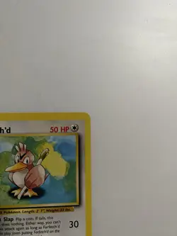 Farfetch'd 27/102 Pokemon Card Base Set Uncommon 50 HP lightly Played F1 - Image 2