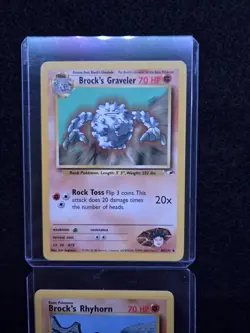 Pokemon Gym Heros Brocks Lot 4 Cards Great Condition - Image 3