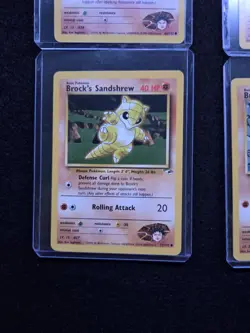 Pokemon Gym Heros Brocks Lot 4 Cards Great Condition - Image 4
