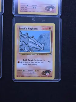 Pokemon Gym Heros Brocks Lot 4 Cards Great Condition - Image 5