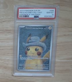 PSA 10 Van Gogh Pikachu with Grey Felt Hat SVP #085 English Promo Pokemon Card - Image 1