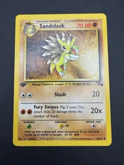 POKEMON TCG JUNGLE/FOSSIL - 9 CARD LOT 1ST EDITION CARDS - Image 5