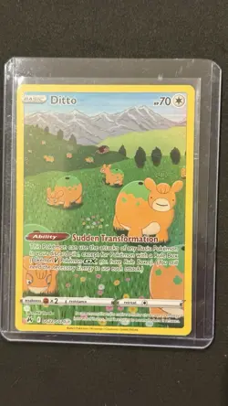 Pokemon TCG Ditto Crown Zenith Galarian Gallery Holo Art Rare Card GG22/GG70 - Image 1