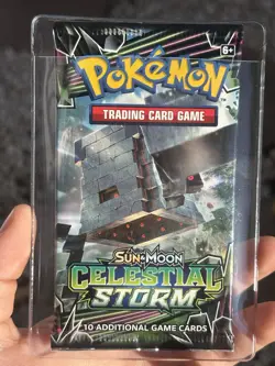 Pokemon "Celestial Storm" 10-Card Sealed Booster Pack (Stakataka) X1 - Image 1