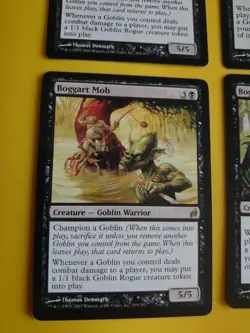 Boggart Mob x2 & Boggart Harbinger x2 GOblin MTG 4 Card. Lorwyn. - Image 3
