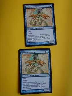 Spellstutter SPrite x2 Faerie Wizard MTG 2 Card. Lorwyn. - Image 1
