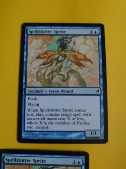 Spellstutter SPrite x2 Faerie Wizard MTG 2 Card. Lorwyn. - Image 4