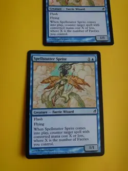 Spellstutter SPrite x2 Faerie Wizard MTG 2 Card. Lorwyn. - Image 5