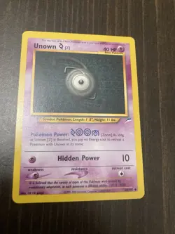 Unown Z 60/105 Neo Destiny Rare Vintage Pokemon Card Unknown [Z] - Image 1