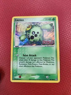 Cacnea 46/108 Reverse Holo Stamped Power Keepers Pokemon Cards NM - Image 1