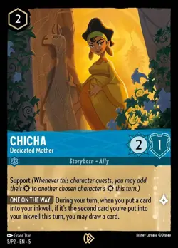 Disney Lorcana TCG | Chicha - Dedicated Mother | League Promo Card | 5/P2 Foil - Image 1