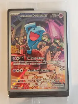 Team Rocket's Wobbuffet 203 Sv: Scarlet & Violet Promo Cards Holo Sealed - Image 1