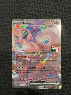 Mew EX Prize Pack 5 Mew 151/165 League Stamped Pokemon Card NM Condition - Image 1
